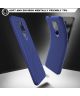 Motorola Moto G9 Play / Moto E7 Plus Hoesje Twill Slim Textuur Blauw
