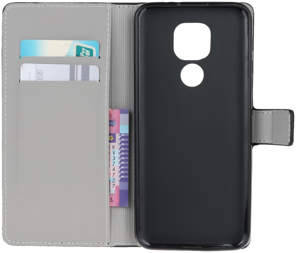 Motorola Moto G9 Play / Moto E7 Plus Hoesje met Bloemen Print afbeelding 2