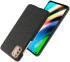 Motorola Moto G9 Plus Stof Hard Back Cover Zwart afbeelding 2