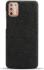 Motorola Moto G9 Plus Stof Hard Back Cover Zwart afbeelding 3