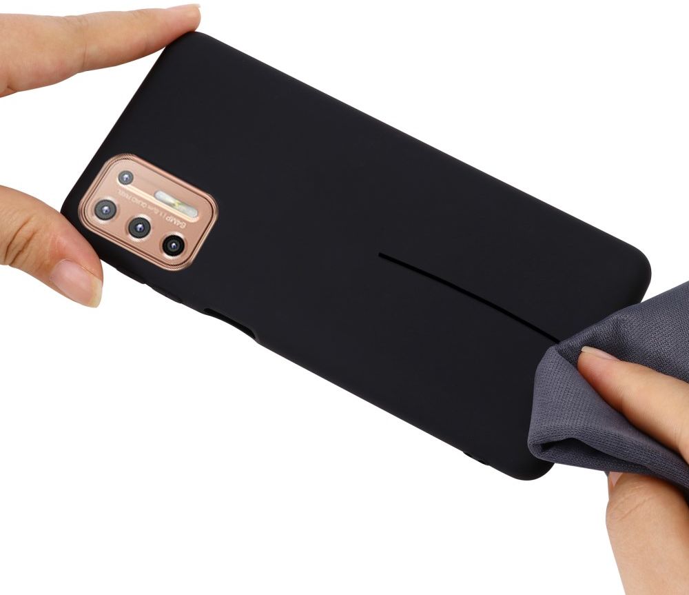 Motorola Moto G9 Plus Siliconen Back Cover Zwart afbeelding 5