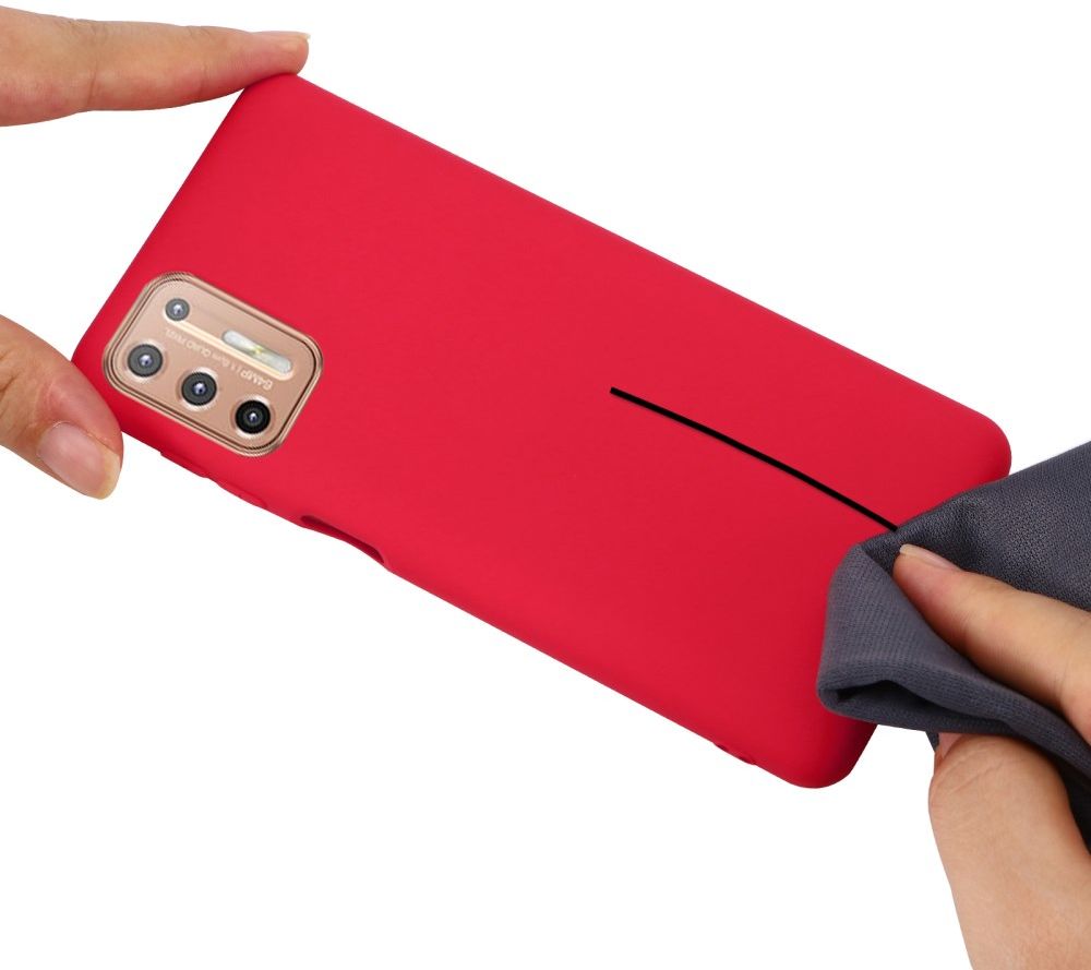 Motorola Moto G9 Plus Siliconen Back Cover Rood afbeelding 5