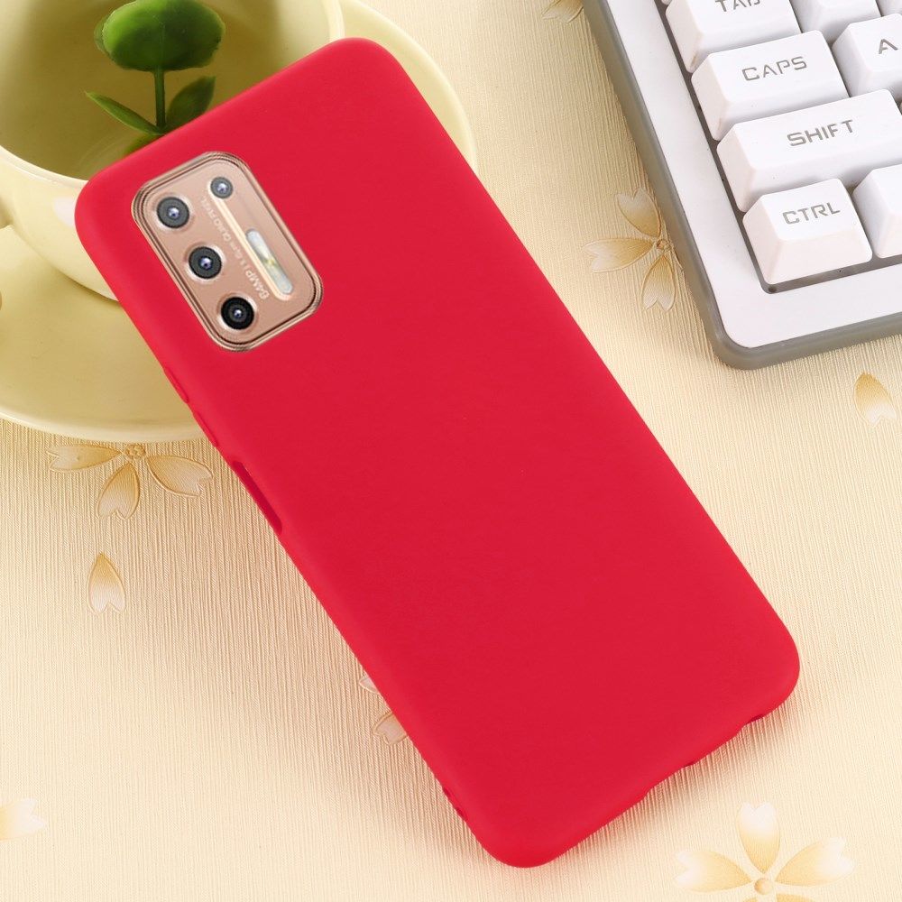 Motorola Moto G9 Plus Siliconen Back Cover Rood afbeelding 6