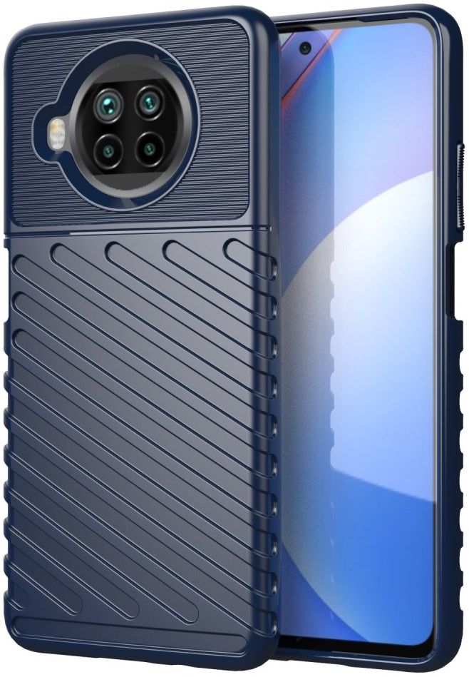 Xiaomi Mi 10T Lite Twill Thunder Texture Back Cover Blauw afbeelding 1