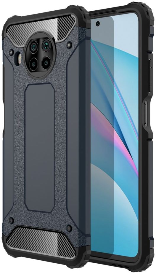 Xiaomi Mi 10T Lite 5G Hoesje Hybride Shock Proof Back Cover Blauw afbeelding 1