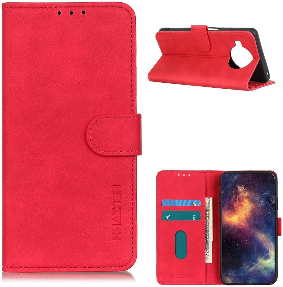 Xiaomi Mi 10T Lite 5G Hoesje Vintage Wallet Book Case Rood afbeelding 2