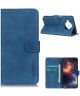 Xiaomi Mi 10T Lite 5G Hoesje Vintage Wallet Book Case Blauw