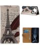Xiaomi Mi 10T Lite Portemonnee Hoesje met Eiffel Toren Print