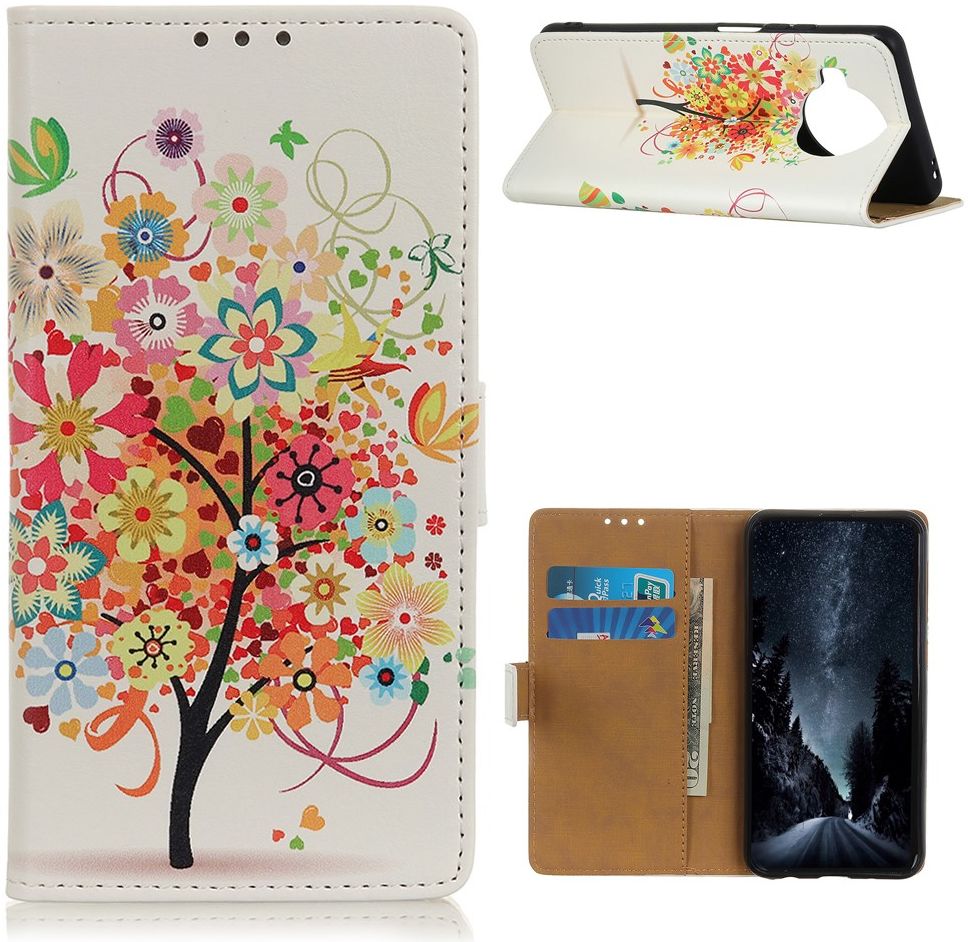 Xiaomi Mi 10T Lite Portemonnee Hoesje met Gekleurde Boom Print afbeelding 1