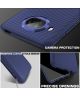 Xiaomi Mi 10T Lite Hoesje Twill Slim Textuur Back Cover Blauw