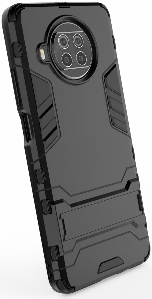 Xiaomi Redmi Note 9 Pro / Note 9S Shockproof Backcover Kickstand Zwart afbeelding 8