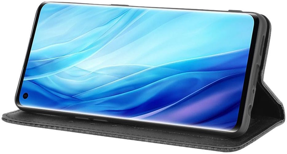 Oppo Reno 4 Pro 4G Hoesje Retro Portemonnee Book Case Zwart afbeelding 10