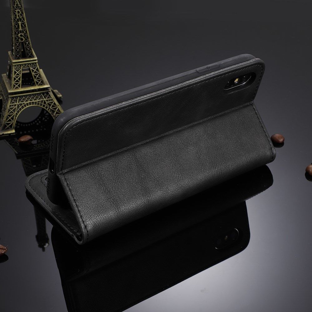 Oppo Reno 4 Pro 4G Hoesje Retro Portemonnee Book Case Zwart afbeelding 4
