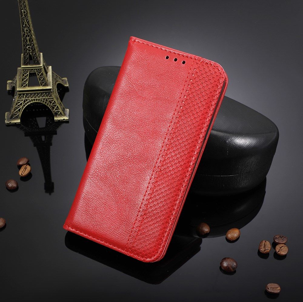 Oppo Reno 4 Pro 4G Hoesje Retro Portemonnee Book Case Rood afbeelding 10