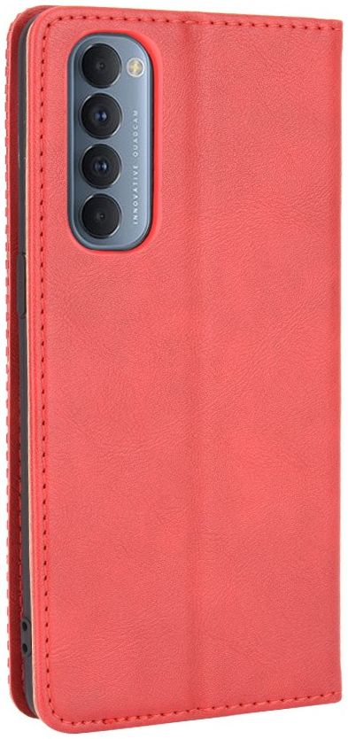 Oppo Reno 4 Pro 4G Hoesje Retro Portemonnee Book Case Rood afbeelding 9