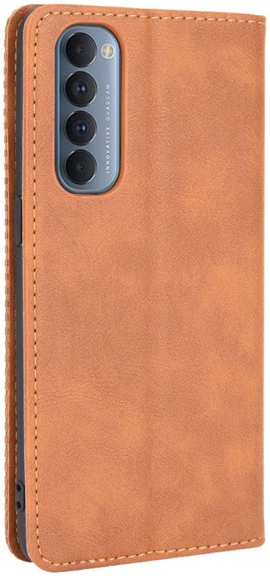 Oppo Reno 4 Pro 4G Hoesje Retro Portemonnee Book Case Bruin afbeelding 4