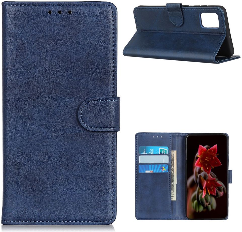 Oppo Reno 4 Pro 4G Portemonnee Stand Hoesje Book Case Blauw afbeelding 12