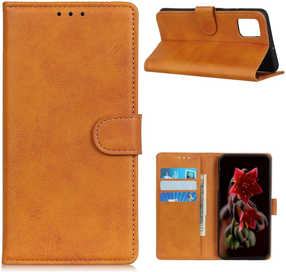 Oppo Reno 4 Pro 4G Portemonnee Stand Hoesje Book Case Bruin afbeelding 3