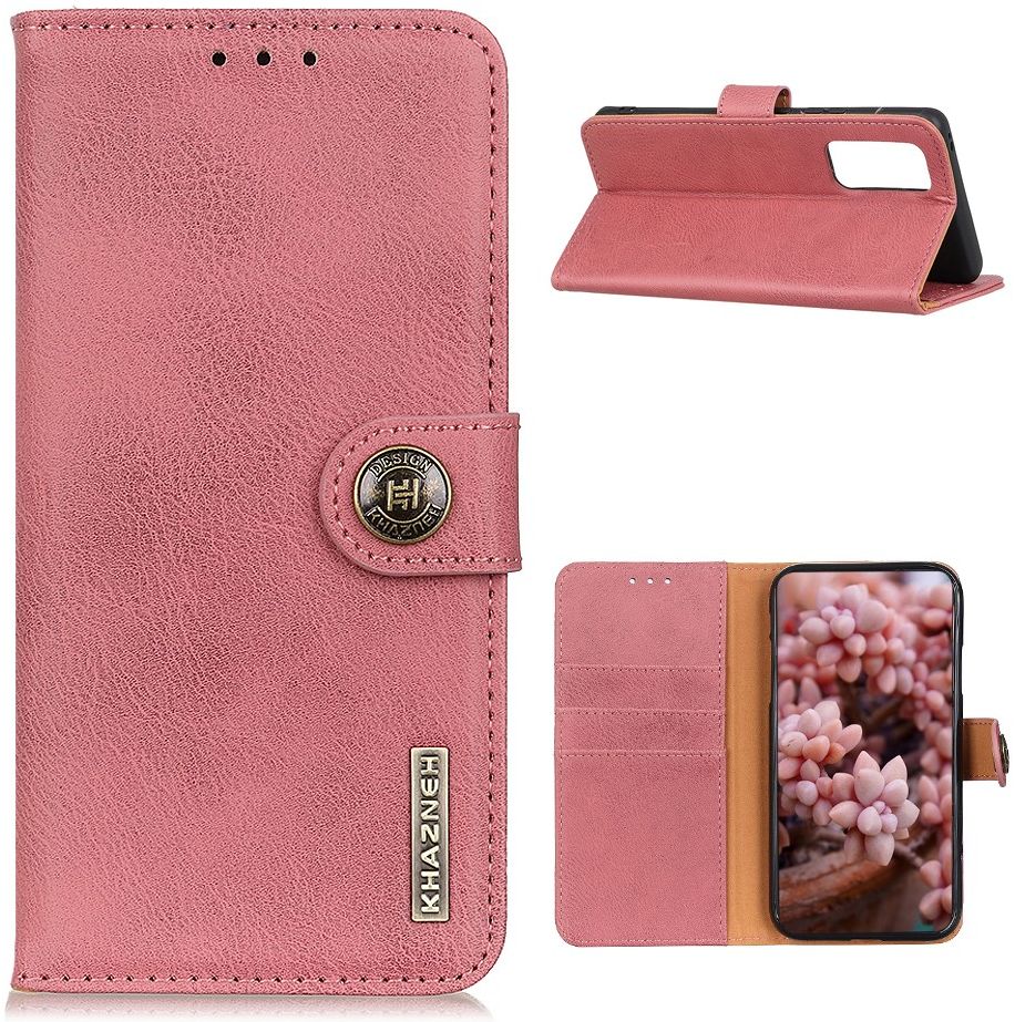 Oppo Reno4 5G Hoesje Retro Wallet Book Case Roze afbeelding 2