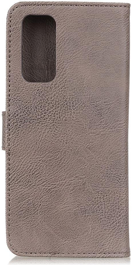 Oppo Reno4 5G Hoesje Retro Wallet Book Case Grijs afbeelding 4