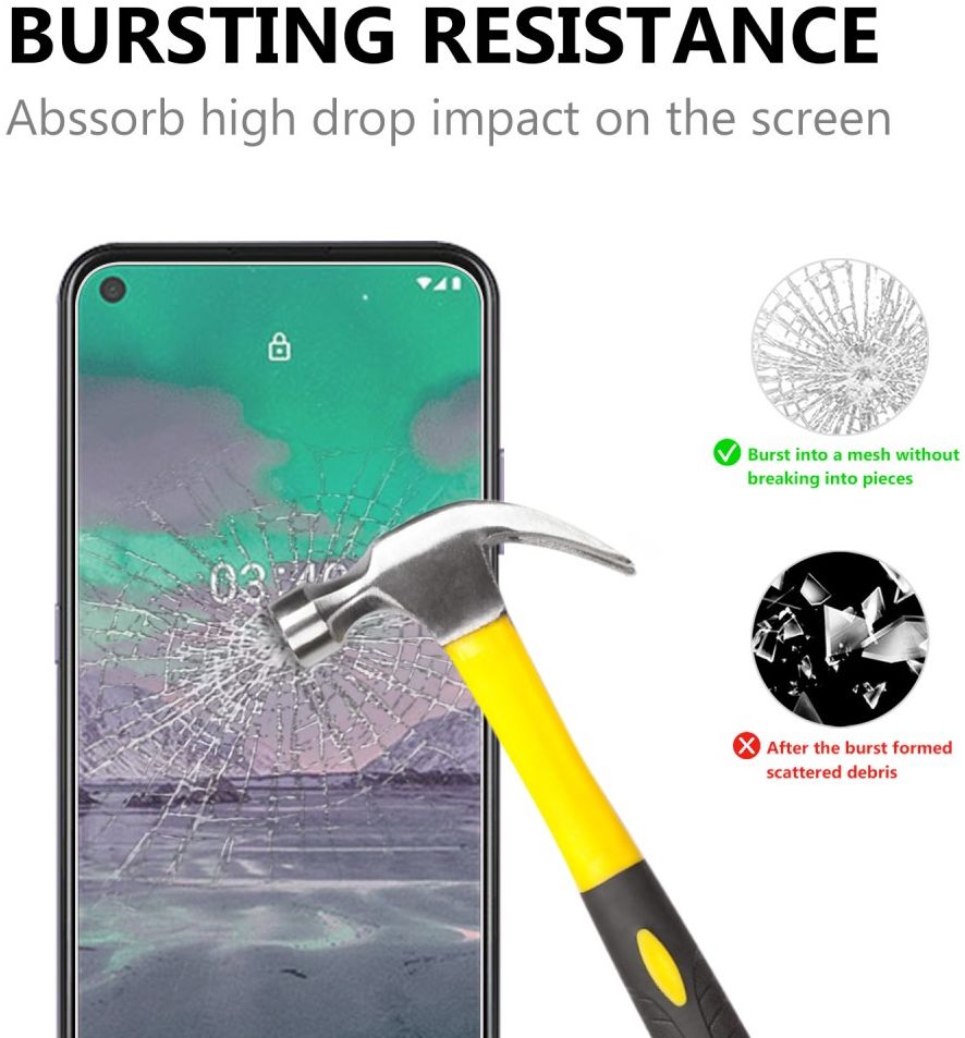 Nokia 3.4 Screenprotector 2.5D Arc Edge Tempered Glass afbeelding 3
