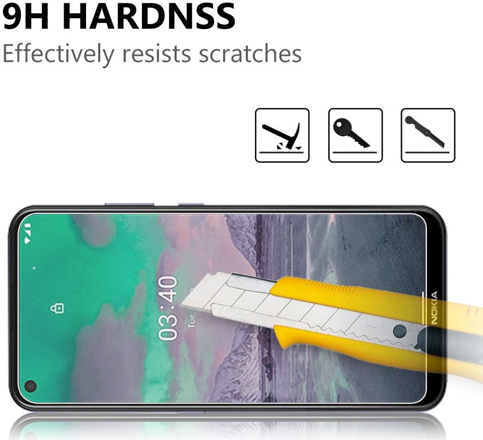Nokia 3.4 Screenprotector 2.5D Arc Edge Tempered Glass afbeelding 4