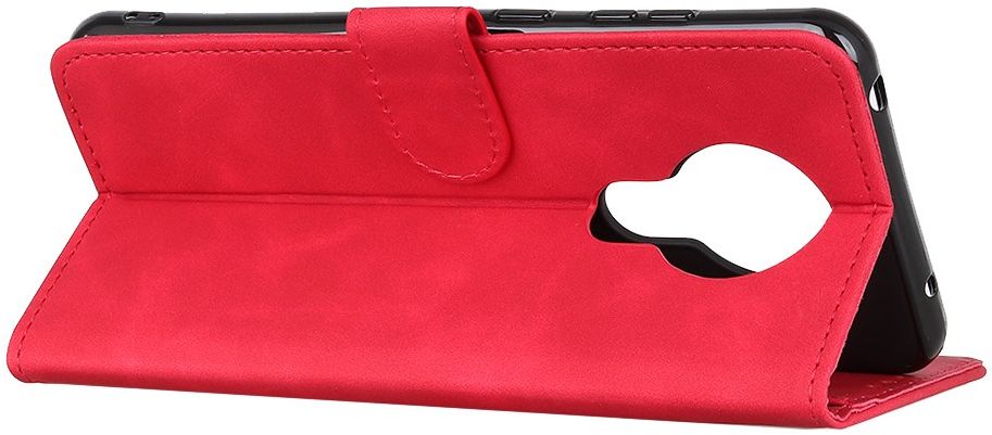 Nokia 3.4 Vintage Book Case Hoesje Wallet Rood afbeelding 5