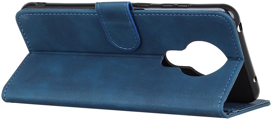 Nokia 3.4 Vintage Book Case Hoesje Wallet Blauw afbeelding 5