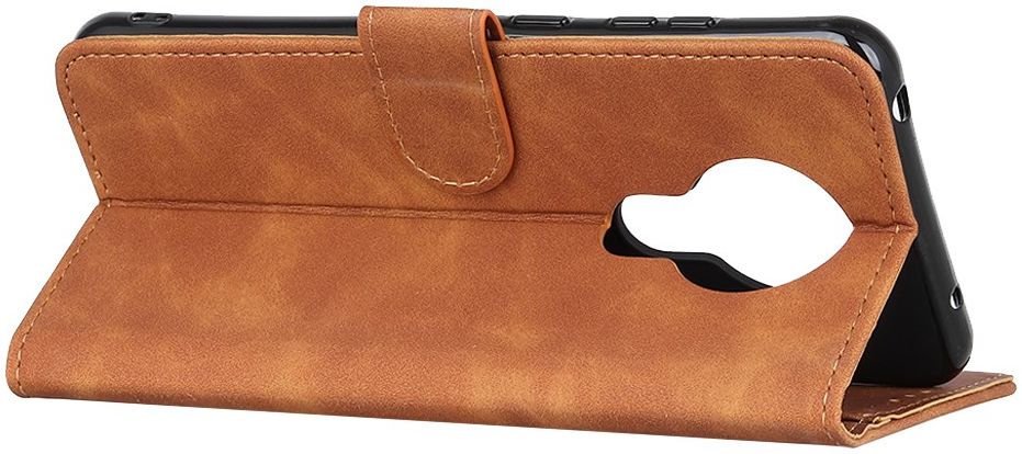 Nokia 3.4 Vintage Book Case Hoesje Wallet Bruin afbeelding 5