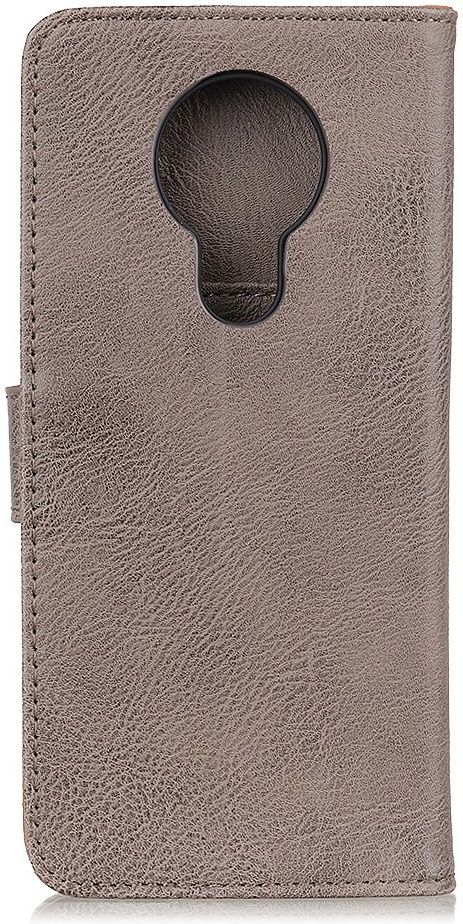 Nokia 3.4 Hoesje Retro Wallet Book Case Grijs afbeelding 4