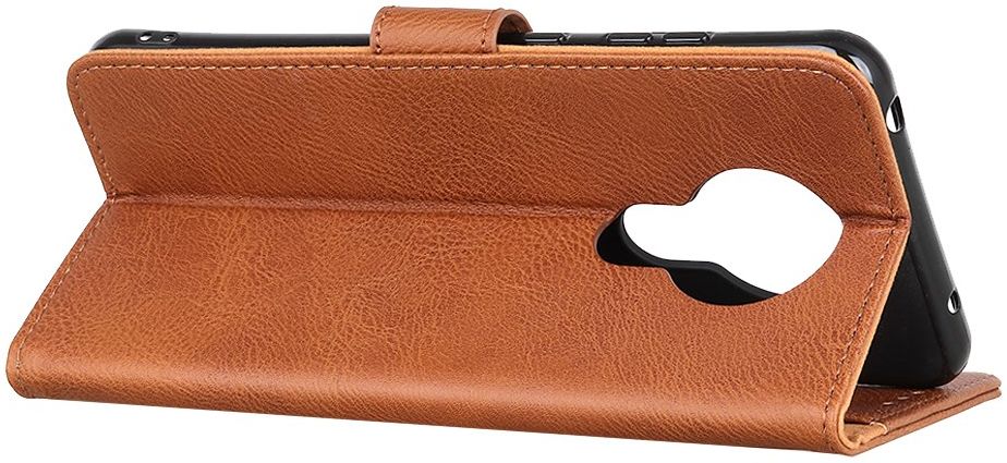 Nokia 3.4 Hoesje Retro Wallet Book Case Bruin afbeelding 5