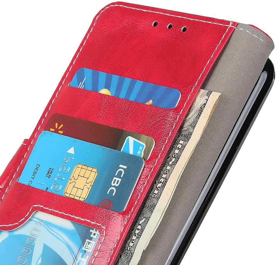 Nokia 3.4 Portemonnee Stand Hoesje Rood afbeelding 8