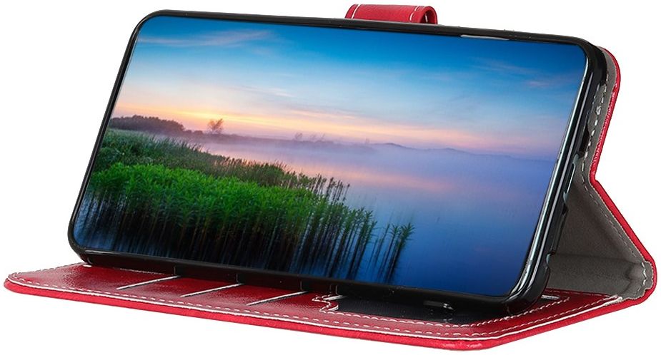Nokia 3.4 Portemonnee Stand Hoesje Rood afbeelding 9