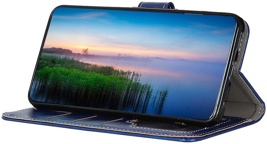 Nokia 3.4 Portemonnee Stand Hoesje Blauw afbeelding 7