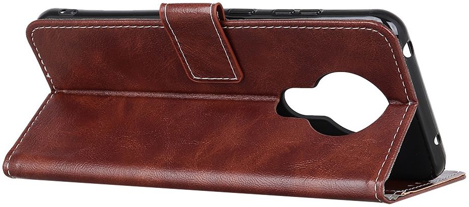 Nokia 3.4 Portemonnee Stand Hoesje Bruin afbeelding 5