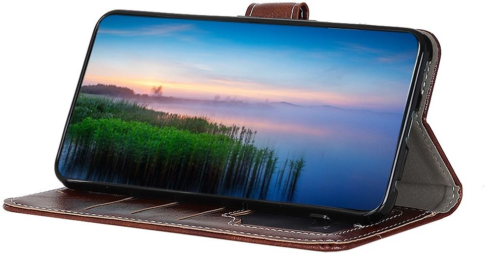 Nokia 3.4 Portemonnee Stand Hoesje Bruin afbeelding 9