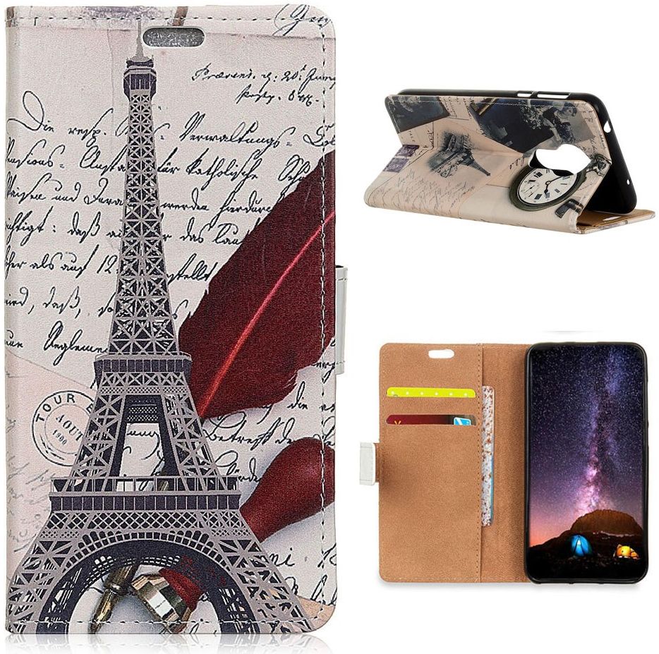 Nokia 3.4 Wallet Case met Eiffeltoren Print afbeelding 1