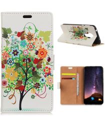Nokia 3.4 Wallet Case Met Gekleurde Boom Print