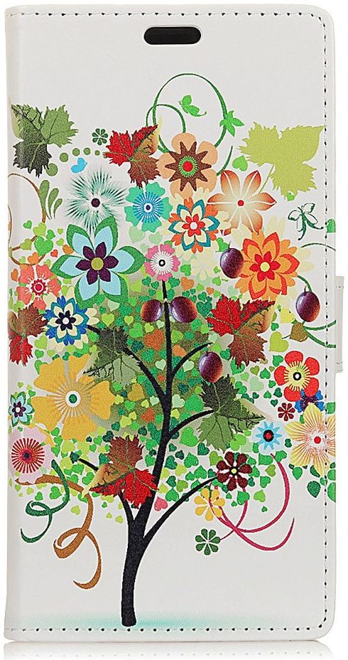 Nokia 3.4 Wallet Case Met Gekleurde Boom Print afbeelding 2