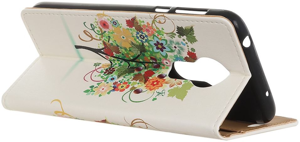 Nokia 3.4 Wallet Case Met Gekleurde Boom Print afbeelding 4