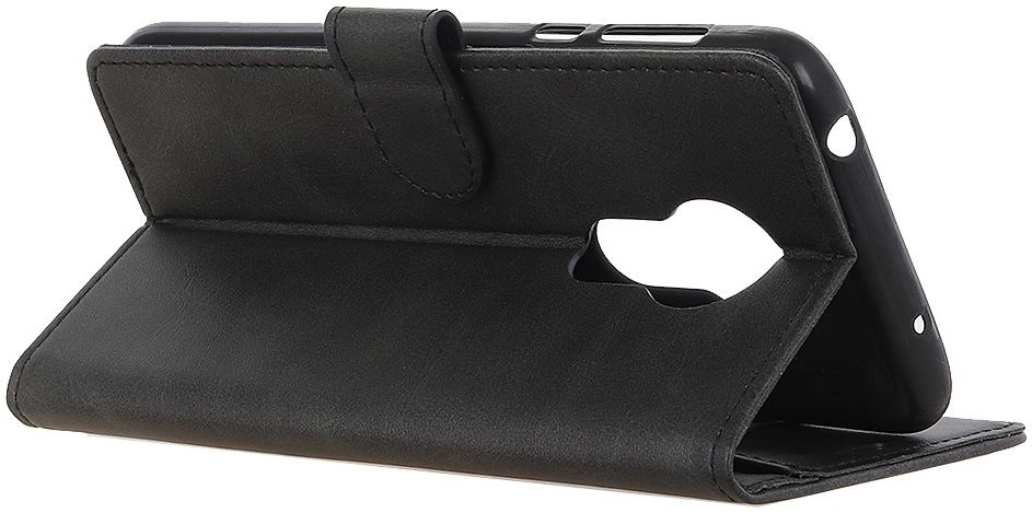 Nokia 3.4 Hoesje Book Case Kunst Leer Zwart afbeelding 4
