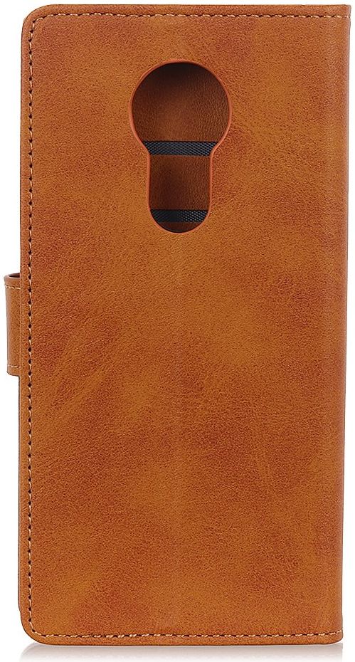 Nokia 3.4 Hoesje Book Case Kunst Leer Bruin afbeelding 3