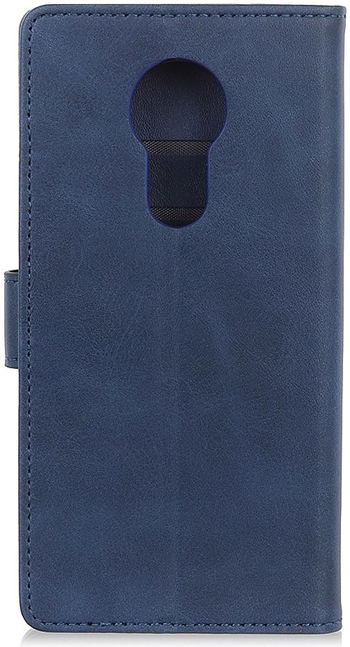 Nokia 3.4 Hoesje Book Case Kunst Leer Blauw afbeelding 3