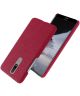 Nokia 2.4 Hoesje Stoffen Back Cover Rood