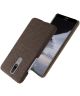 Nokia 2.4 Hoesje Stoffen Back Cover Coffee