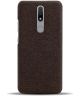 Nokia 2.4 Hoesje Stoffen Back Cover Coffee