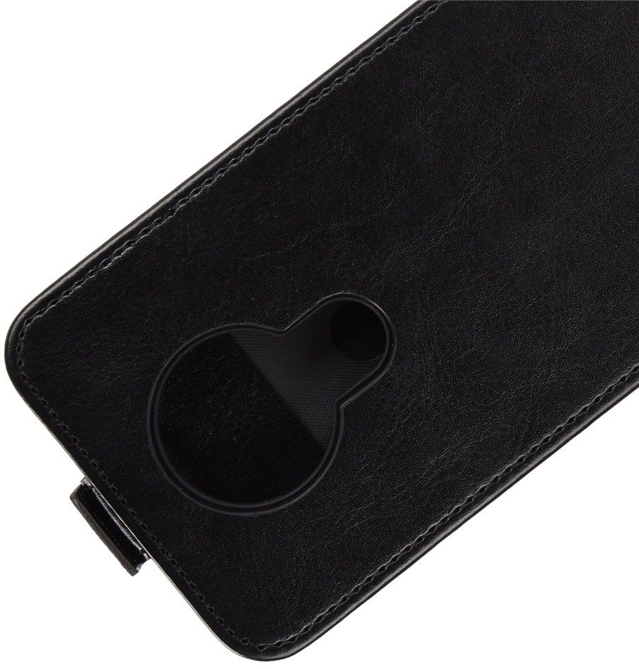 Nokia 3.4 Hoesje Verticale Flip Case Zwart afbeelding 4