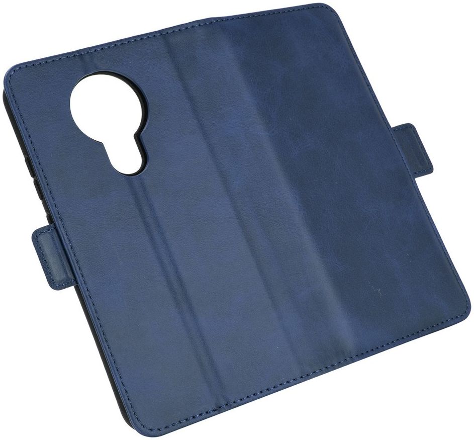 Nokia 3.4 Hoesje Portemonnee met Dubbele Magneet Sluiting Blauw afbeelding 7