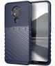 Nokia 3.4 Twill Thunder Texture Back Cover Blauw