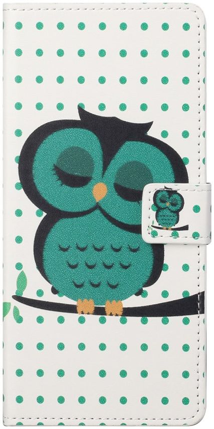 Nokia 3.4 Hoesje Portemonnee Book Case met Uil Print afbeelding 1